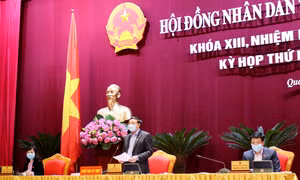 "Toàn tỉnh đoàn kết, chung sức, đồng lòng, thống nhất ý chí và hành động để chung tay cùng cả nước ngăn chặn và dập tắt đại dịch Covid-19"