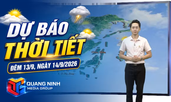 Dự báo thời tiết đêm 13, ngày 14/9/2026