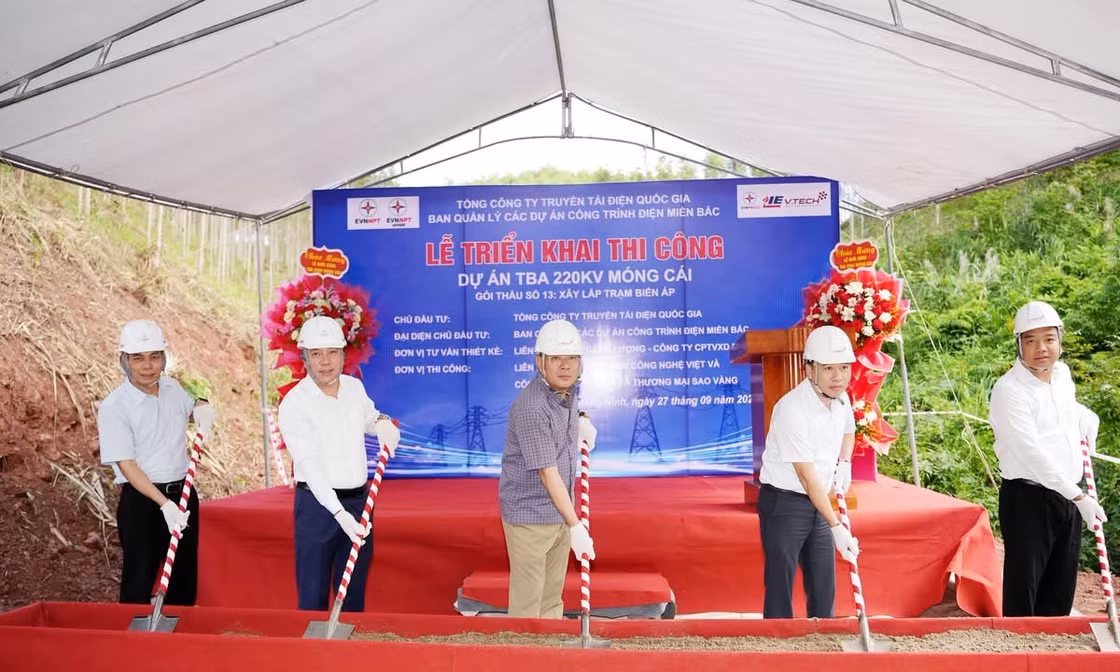 Triển khai thi công Dự án Trạm biến áp 220kV Móng Cái