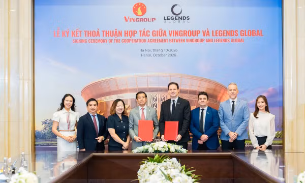 Vingroup và Legends Global công bố quan hệ đối tác chiến lược về sân vận động Vinfast - Trống đồng