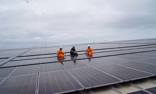 Hệ thống điện mặt trời tại Công ty TNHH Khoa học kỹ thuật Ngân Hà với công suất 20,47 MW