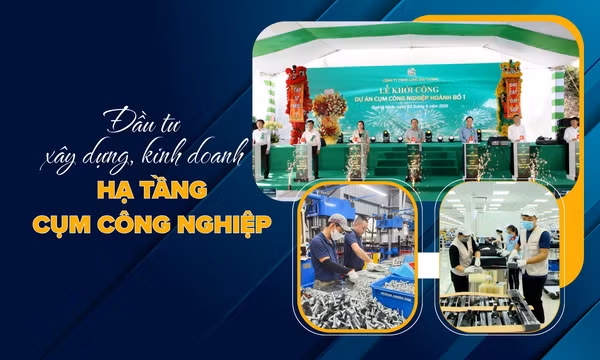 Đầu tư xây dựng, kinh doanh hạ tầng cụm công nghiệp