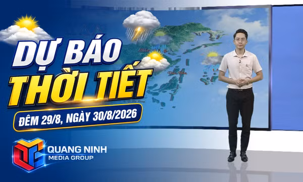 Dự báo thời tiết đêm 29, ngày 30/8/2026