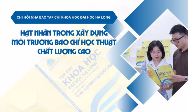 Chi hội Nhà báo Tạp chí Khoa học Đại học Hạ Long: Hạt nhân trong xây dựng môi trường báo chí học thuật chất lượng cao