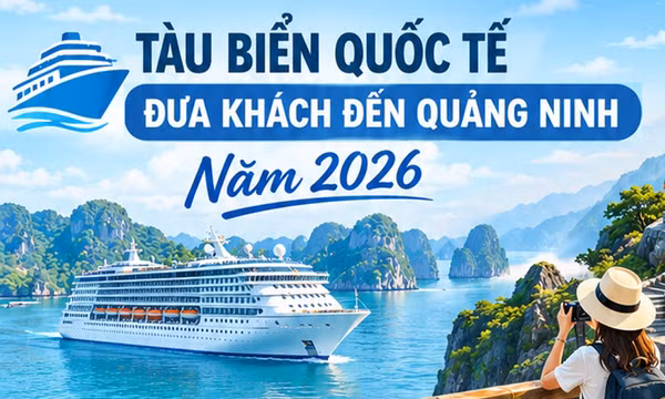 70 - là số chuyến tàu biển quốc tế dự kiến đưa khoảng 100.000 lượt khách đến Quảng Ninh trong năm 2026