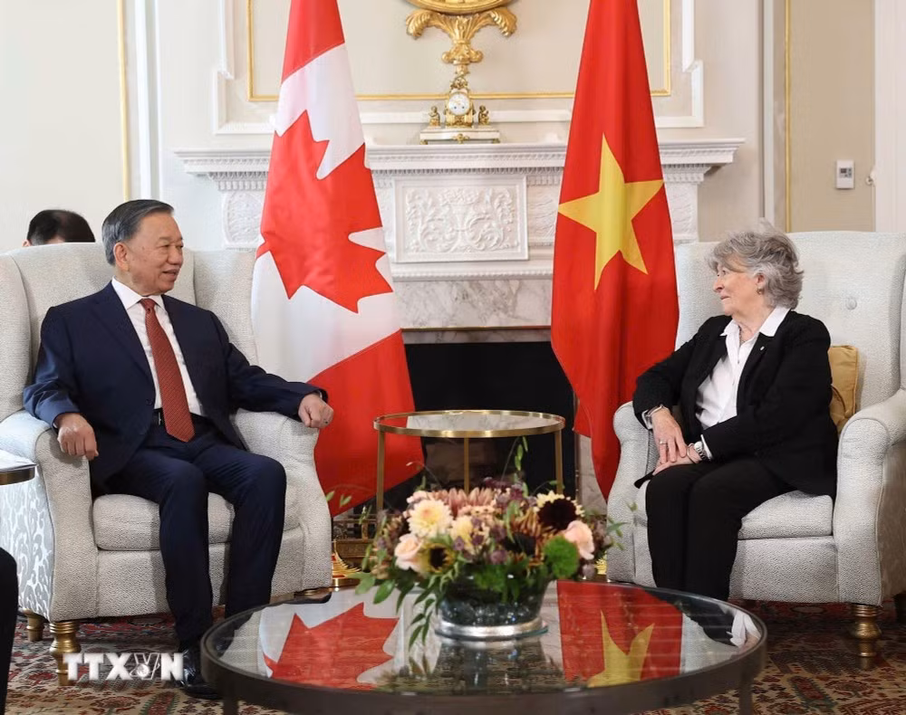 Tổng Bí thư, Chủ tịch nước Tô Lâm hội kiến với Toàn quyền Canada Louise Arbour - Ảnh: TTXVN