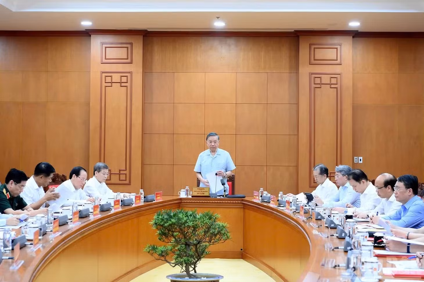 Tổng Bí thư, Chủ tịch nước Tô Lâm chủ trì cuộc làm việc. (Ảnh: ĐĂNG KHOA)