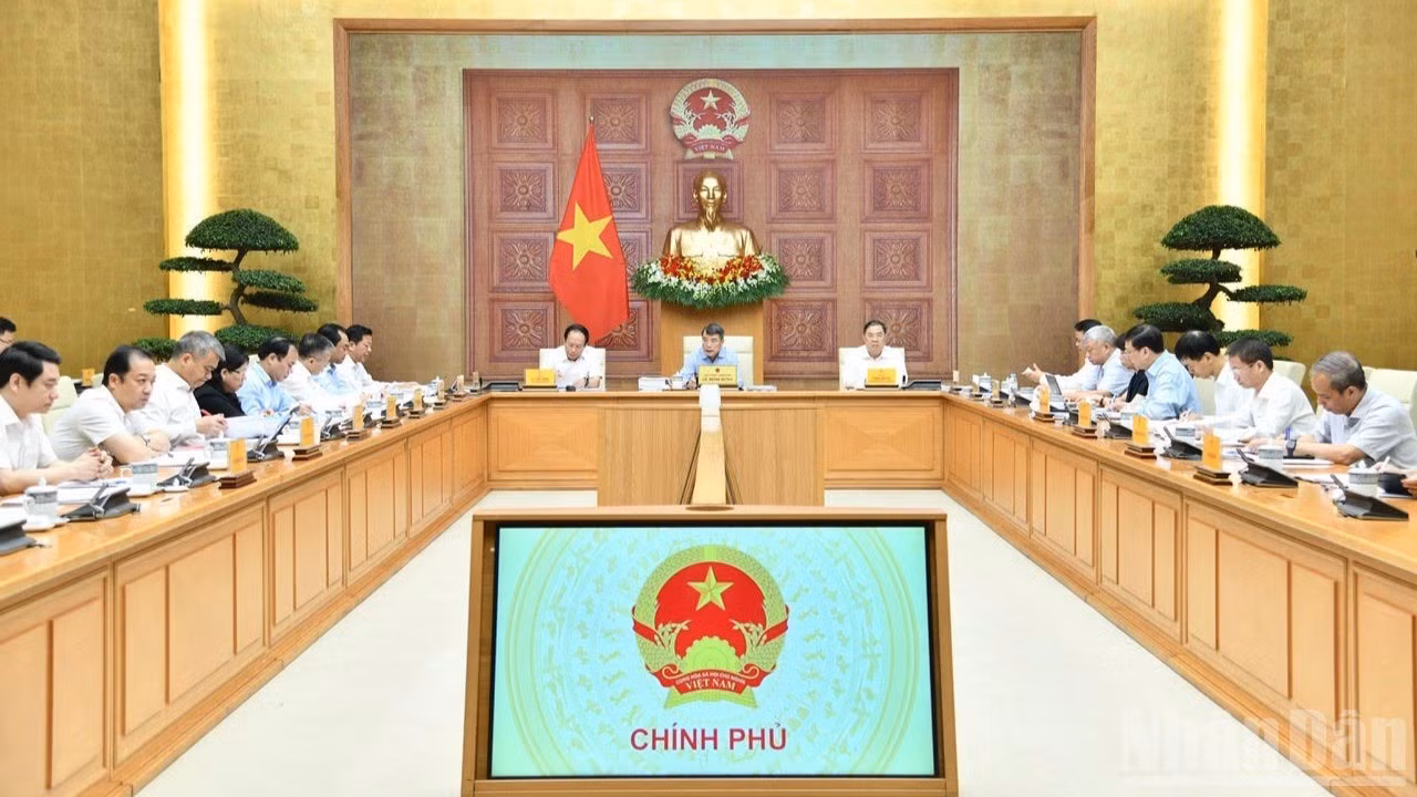 Quang cảnh cuộc họp. (Ảnh: THANH GIANG)