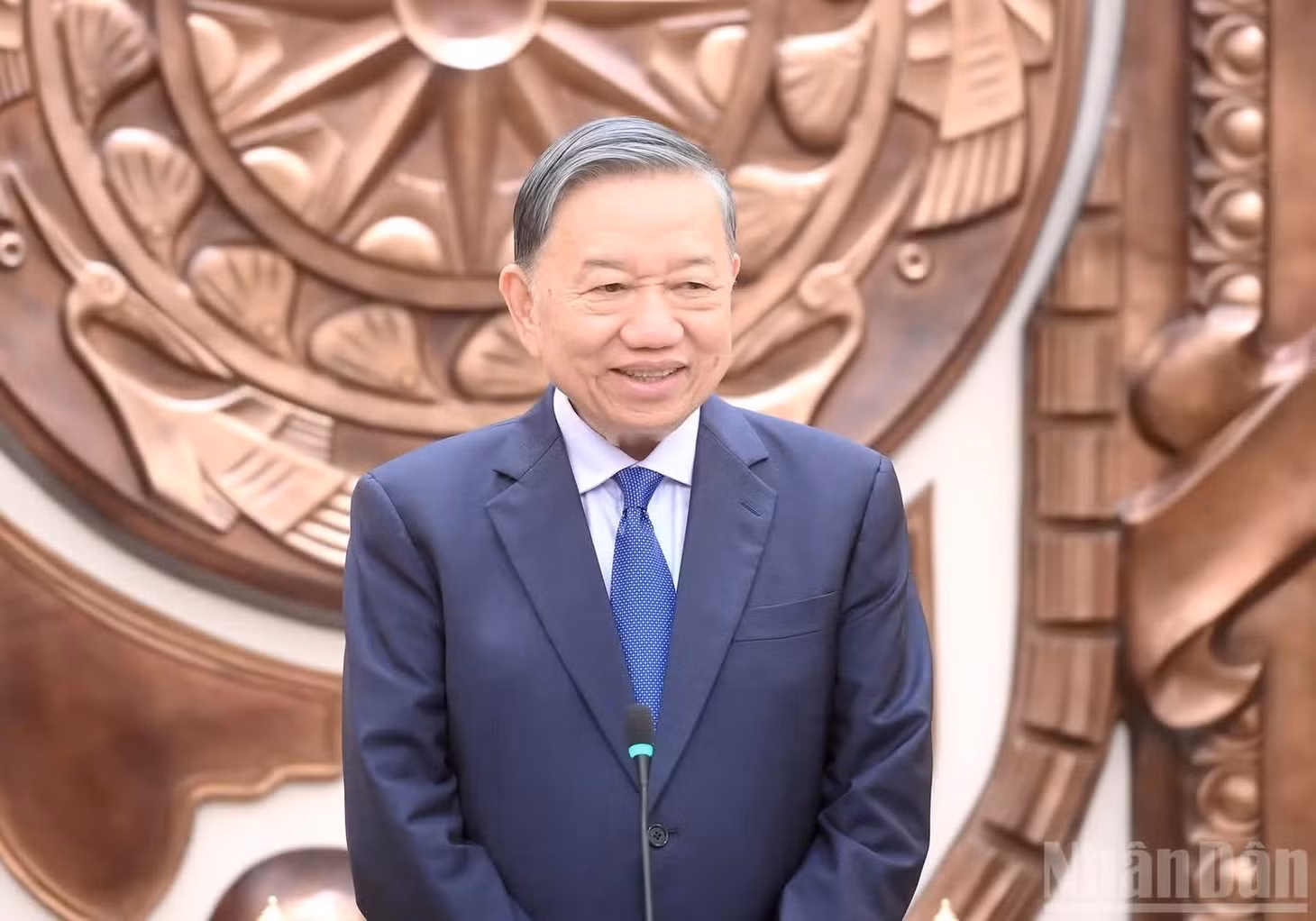 Tổng Bí thư, Chủ tịch nước Tô Lâm phát biểu giao nhiệm vụ cho các Đại sứ mới được bổ nhiệm. (Ảnh ĐĂNG KHOA)