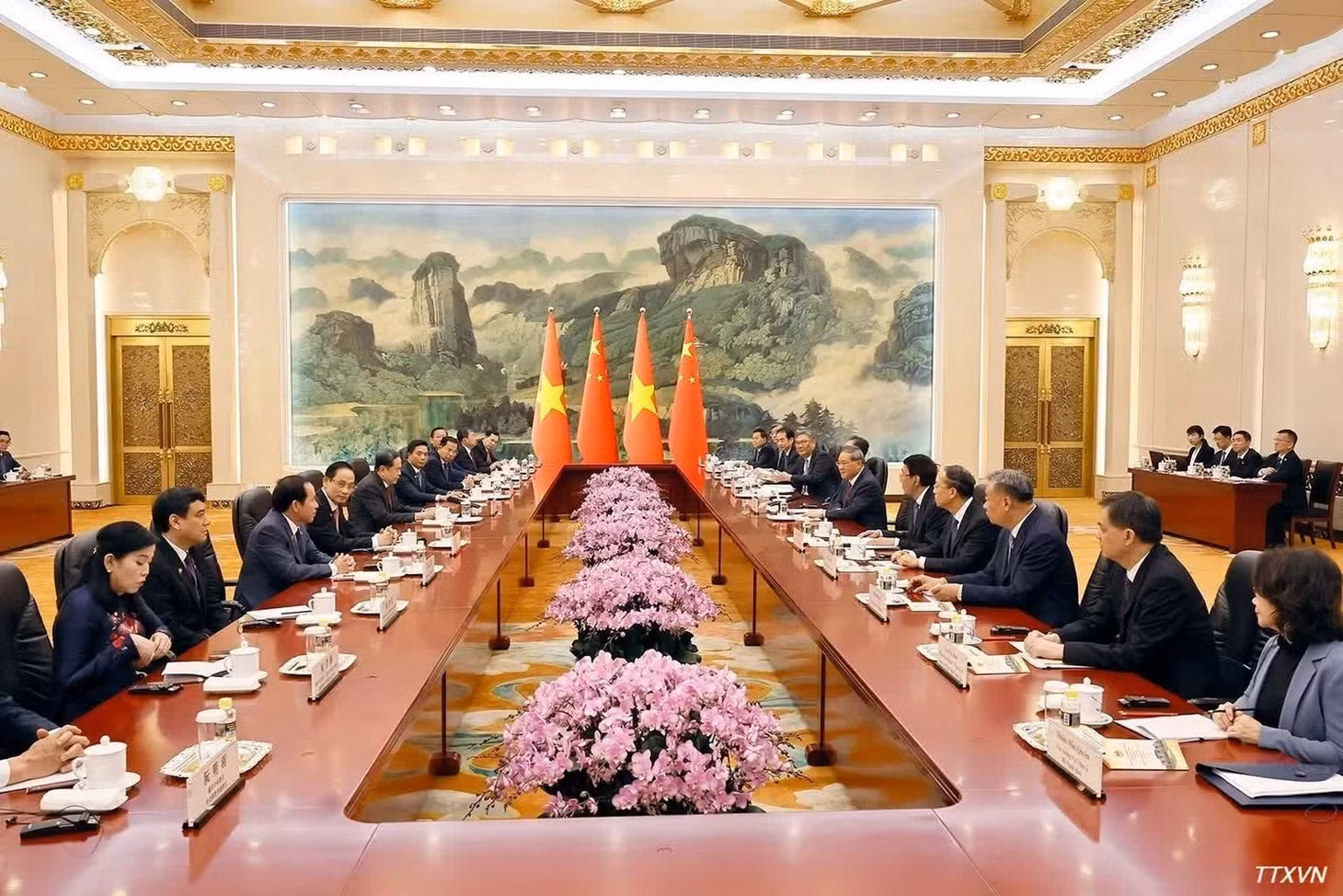Quang cảnh cuộc hội kiến. (Ảnh: TTXVN)