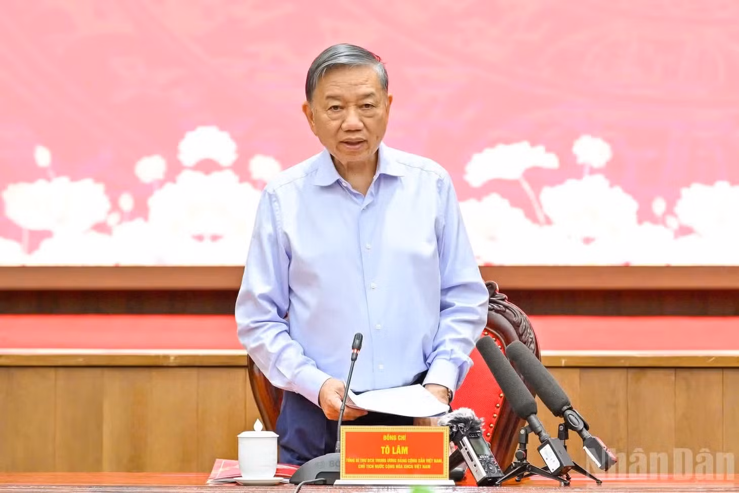 Tổng Bí thư, Chủ tịch nước Tô Lâm phát biểu tại cuộc họp Thường trực Ban Chỉ đạo Trung ương về phòng, chống tham nhũng, lãng phí, tiêu cực. (Ảnh: Thủy Nguyên)