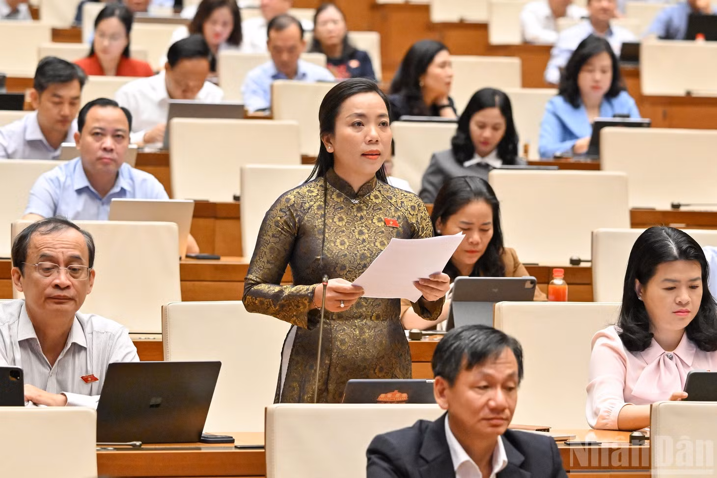 Đại biểu Triệu Thị Ngọc Diễm (Đoàn thành phố Cần Thơ).