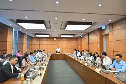 Quang cảnh phiên thảo luận ở Tổ 14.