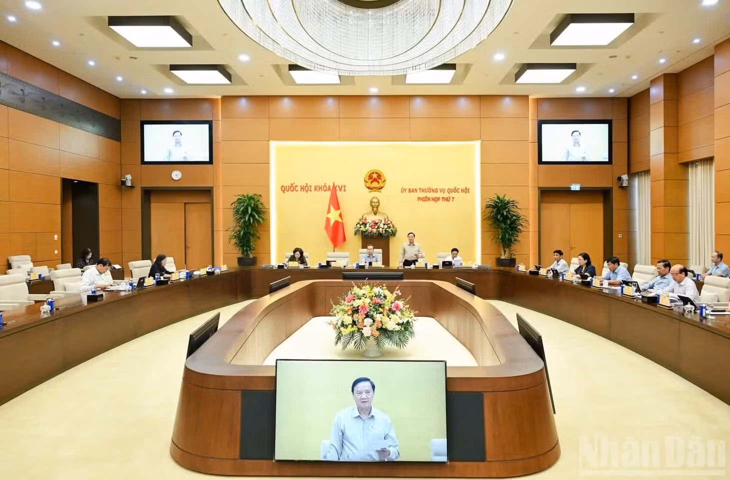 Quang cảnh phiên họp. (Ảnh: DUY LINH)