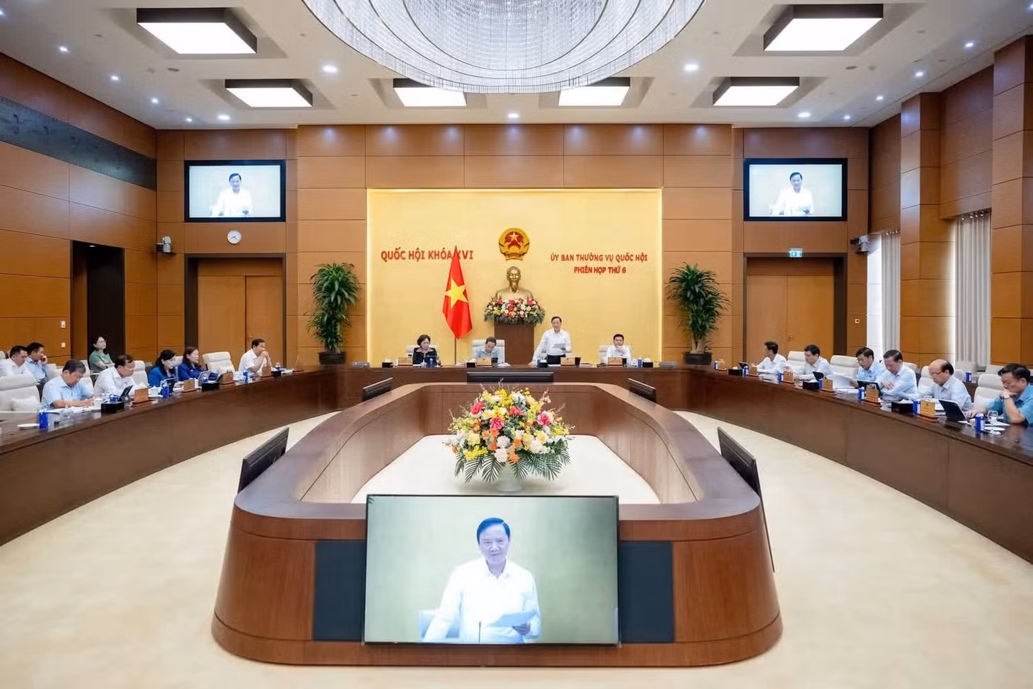 Quang cảnh phiên họp Ủy ban Thường vụ Quốc hội ngày 24/9. (Ảnh: ĐĂNG ANH)
