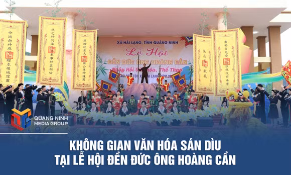 Không gian văn hóa Sán Dìu tại Lễ hội Đền Đức Ông Hoàng Cần