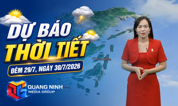 Dự báo thời tiết đêm 29, ngày 30/7/2026