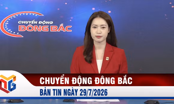 Chuyển động Đông Bắc ngày 29/7/2026