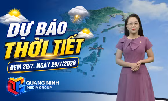 Dự báo thời tiết đêm 28, ngày 29/7/2026
