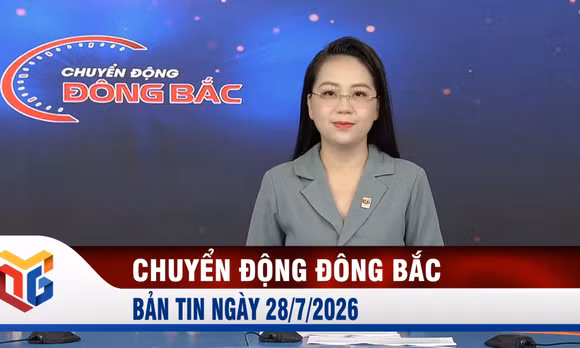 Chuyển động Đông Bắc ngày 28/7/2026