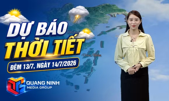 Dự báo thời tiết đêm 13, ngày 14/7/2026