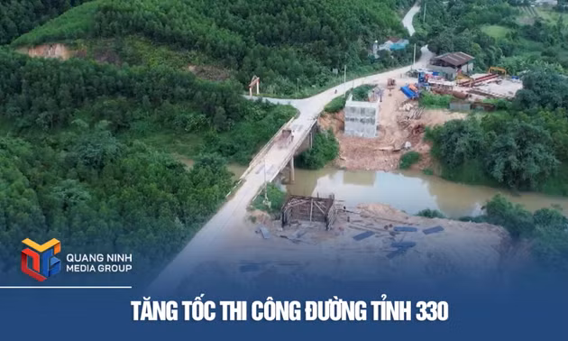 Tăng tốc thi công đường tỉnh 330