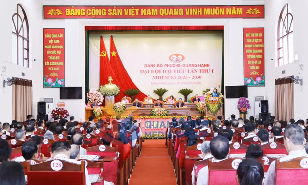 Đại hội đại biểu Đảng bộ phường Quang Hanh lần thứ I, nhiệm kỳ 2025-2030, tháng 8-2025