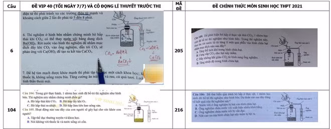 Thầy Đinh Đức Hiền (Hà Nội) chỉ ra sự trùng hợp giữa nội dung ôn luyện của thầy Nghệ và đề thi chính thức môn Sinh học (Ảnh: NVCC).