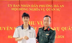 Phường Hà An: Nhiều thanh niên viết đơn tình nguyện nhập ngũ 