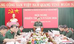 Tập trung cao cho nhiệm vụ diễn tập khu vực phòng thủ năm 2026