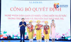 Quảng Ninh có thêm 3 nghệ nhân dân gian Việt Nam