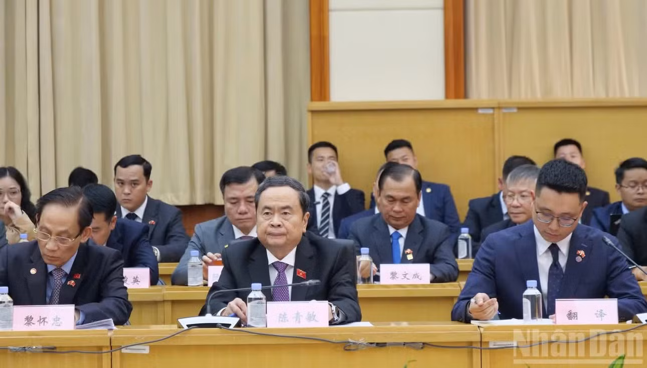 Chủ tịch Quốc hội Trần Thanh Mẫn tại buổi tọa đàm.