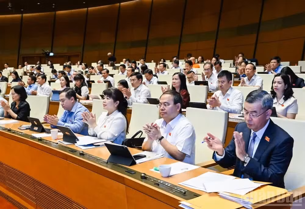 Các đại biểu dự phiên họp. (Ảnh: DUY LINH)