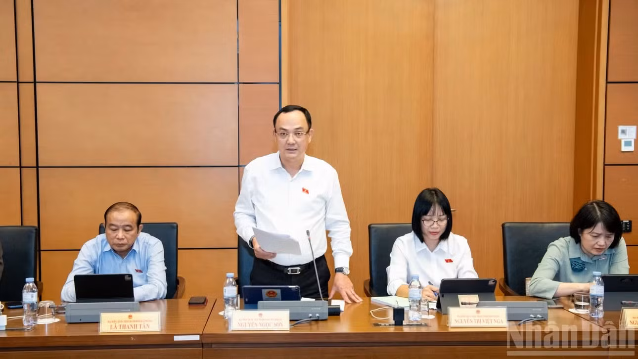 Đại biểu Nguyễn Ngọc Sơn (Đoàn thành phố Hải Phòng). (Ảnh: DUY LINH)