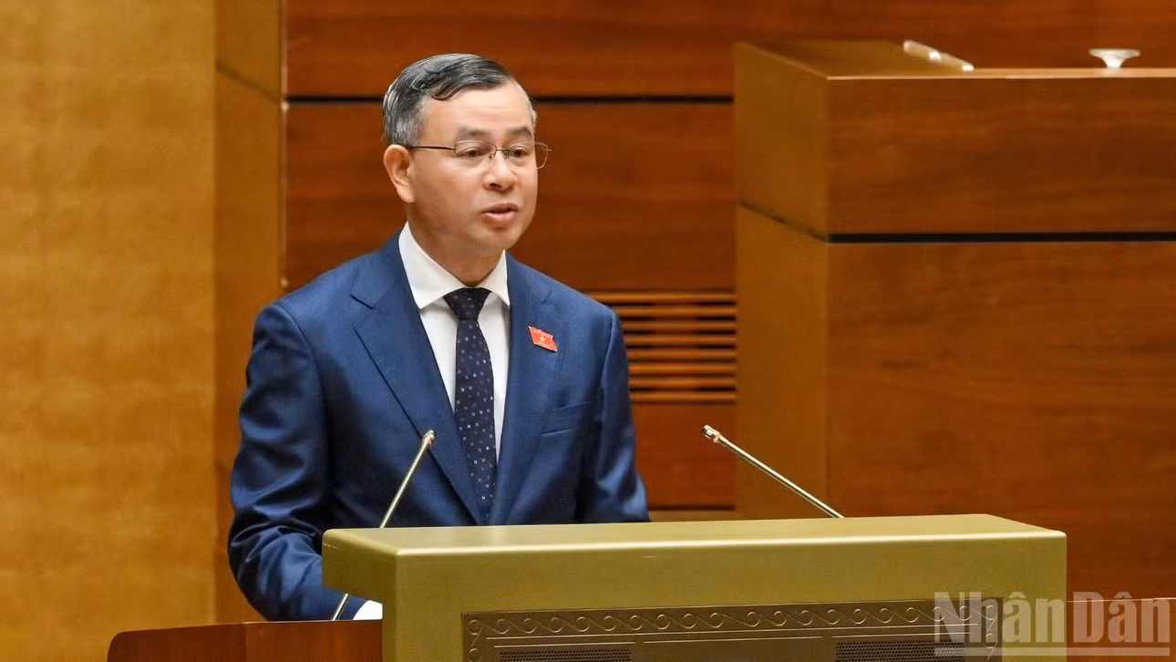 Bộ trưởng Tài chính Ngô Văn Tuấn. (Ảnh: DUY LINH)
