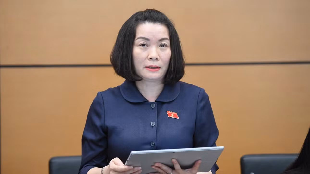 Phó Trưởng Đoàn chuyên trách Đoàn đại biểu Quốc hội tỉnh Quảng Trị Nguyễn Minh Tâm phát biểu tại tổ. (Ảnh: TL)