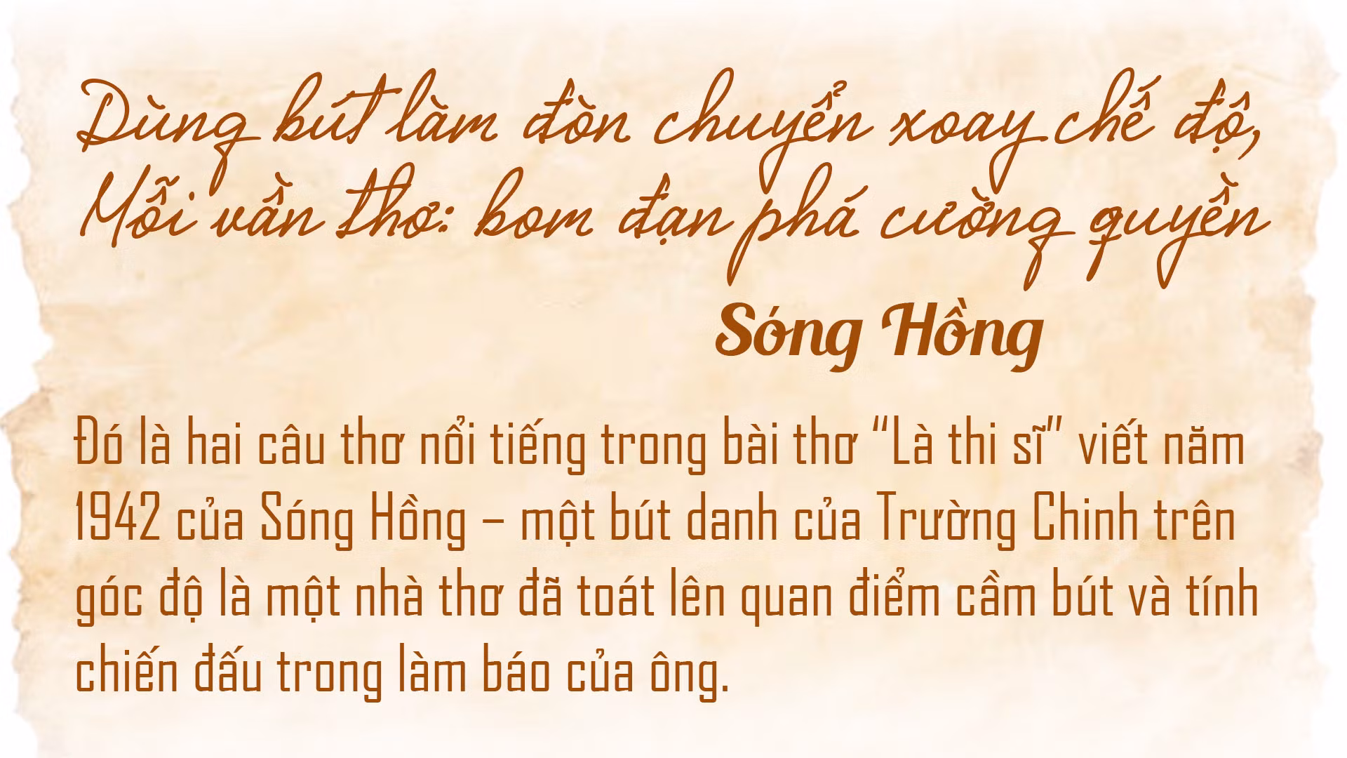 Nhà báo Trường Chinh: Cây cờ đỏ mãi của báo chí cách mạng Việt Nam