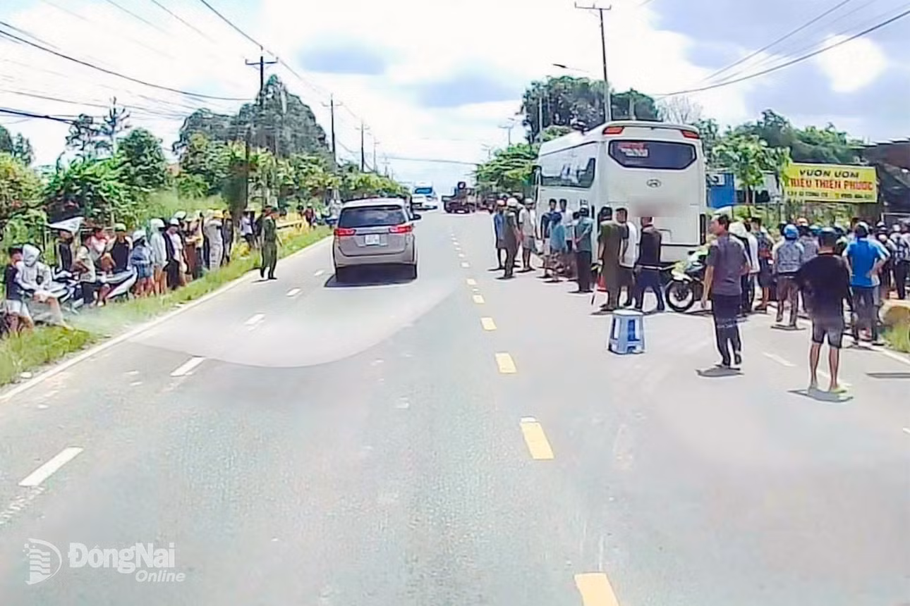 Hiện trường vụ tai nạn trên đường ĐT.767, xã Tân An được lực lượng chức năng xác minh, làm rõ.