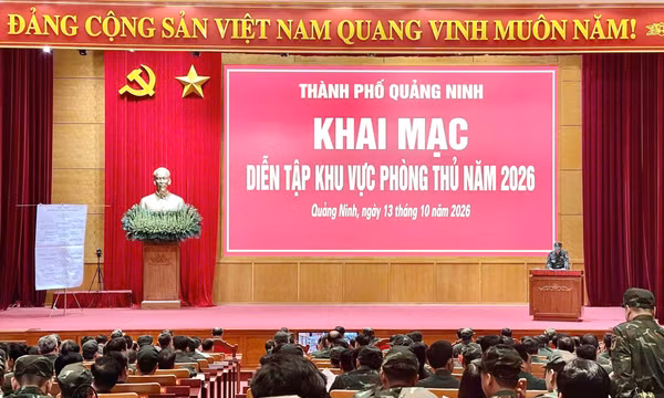 Diễn tập khu vực phòng thủ thành phố Quảng Ninh năm 2026