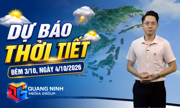 Dự báo thời tiết đêm 3, ngày 4/10/2026