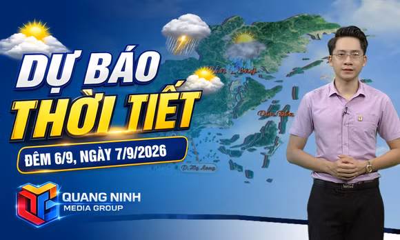 Dự báo thời tiết đêm 6/9, ngày 7/9/2026