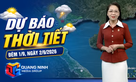Dự báo thời tiết đêm 1/9, ngày 2/9/2026