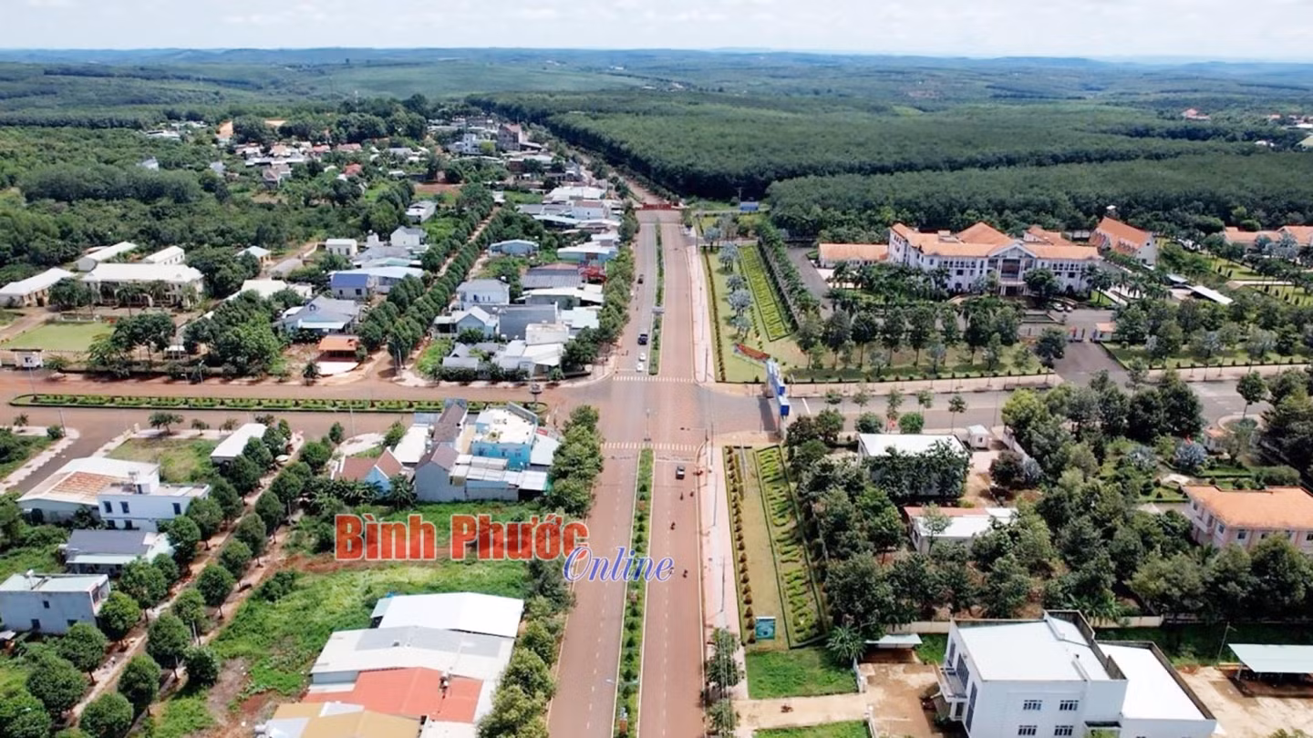 Một góc trung tâm hành chính huyện Bù Gia Mập