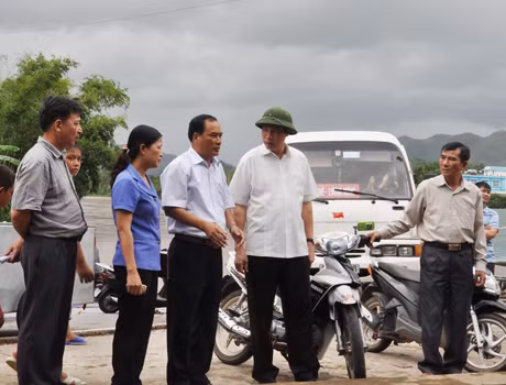 Phó Bí thư Tỉnh ủy, Chủ tịch HĐND tỉnh Nguyễn Đức Long chỉ đạo công tác phòng chống lũ quét và sạt lở tại huyện Ba Chẽ