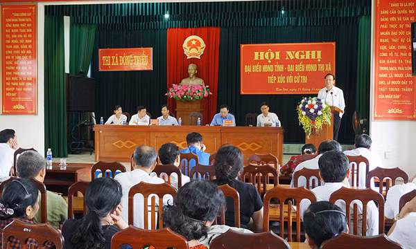 Lãnh đạo tỉnh tiếp xúc cử tri TX Đông Triều