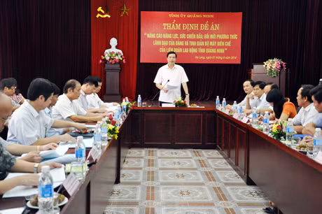 "Đề án phải thể hiện rõ vai trò, trách nhiệm của các cấp công đoàn trong xây dựng giai cấp công nhân thời kỳ công nghiệp hóa, hiện đại hóa"