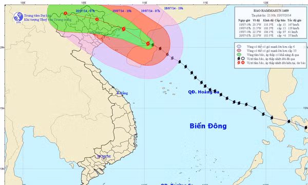 Tin cuối cùng về cơn bão số 2