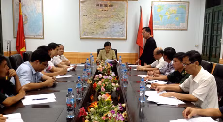 Phó Bí thư Thường trực Tỉnh ủy Đỗ Thị Hoàng kiểm tra công tác phòng, chống bão số 2 tại Bình Liêu