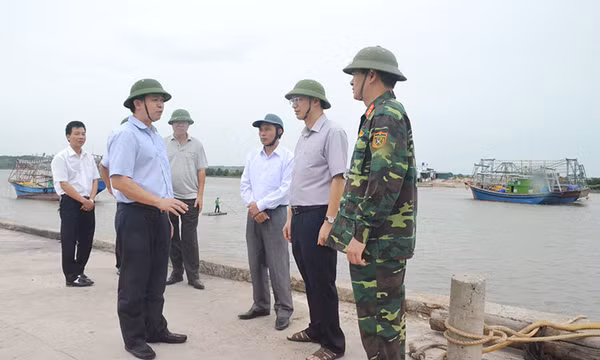 PCT UBND tỉnh Lê Quang Tùng kiểm tra công tác phòng, chống bão số 7 tại Hải Hà, Đầm Hà, Tiên Yên