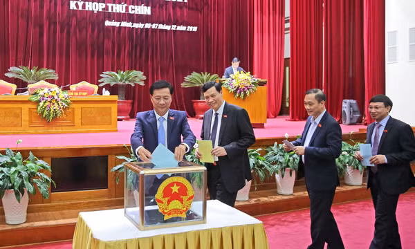 HĐND tỉnh lấy phiếu tín nhiệm đối với 29 chức vụ do HĐND tỉnh bầu
